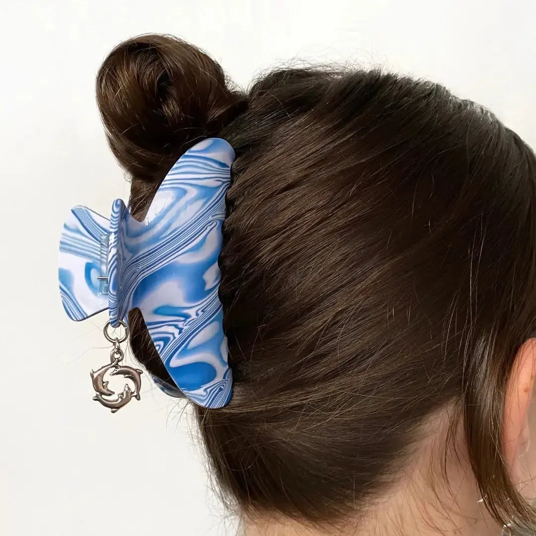 Chunks - Baby Dolly hair claw - Blue Crush