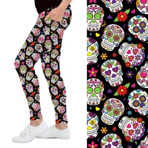 Colour Skulls Deluxe Pocket Leggings