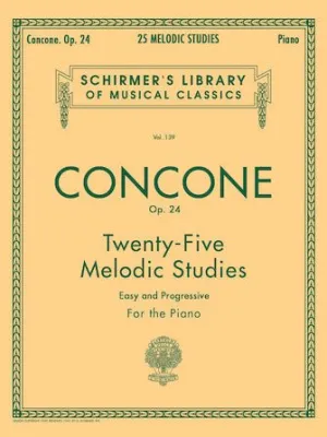 Concone, 25 MELODIC STUDIES, OP. 24