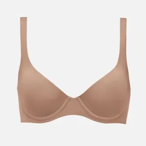 CUUP THE SCOOP BRA TAUPE 34B NWOT