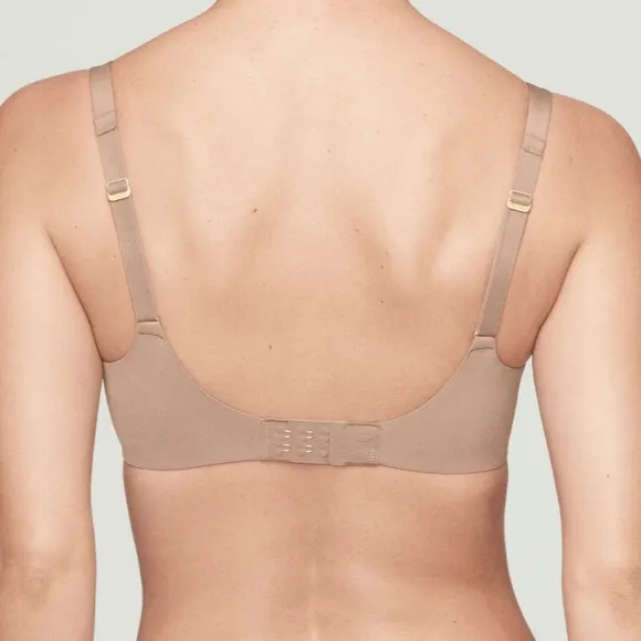 CUUP THE SCOOP BRA TAUPE 34B NWOT