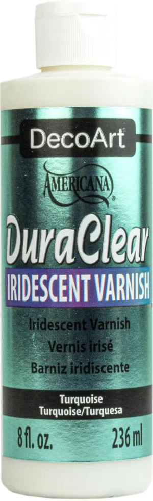 DecoArt Americana Varnish 8 oz Iridescent Turquoise