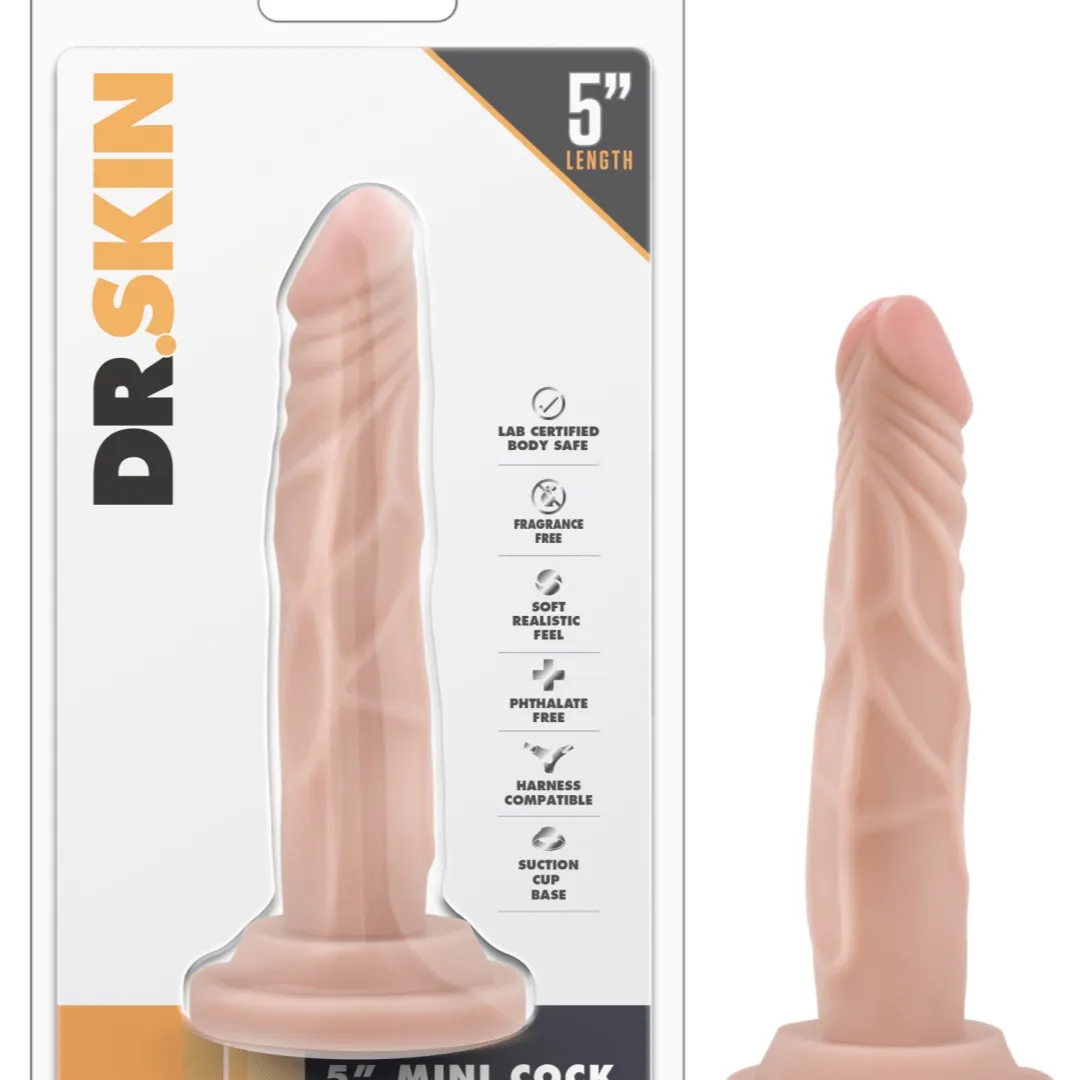 Dr Skin 5 inch Mini Cock Dildo - Vanilla