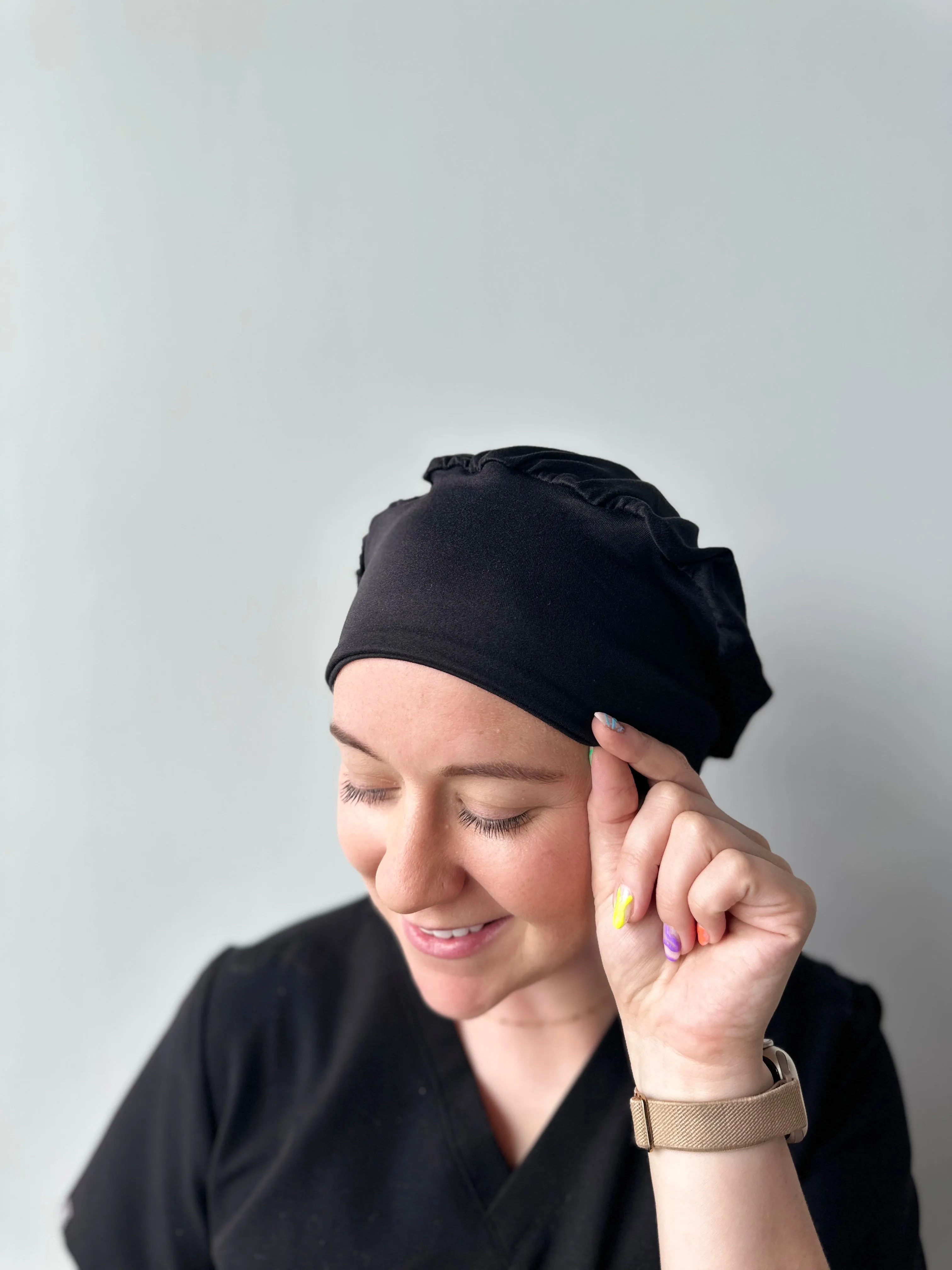 DuoStyle Scrub Hat - Black