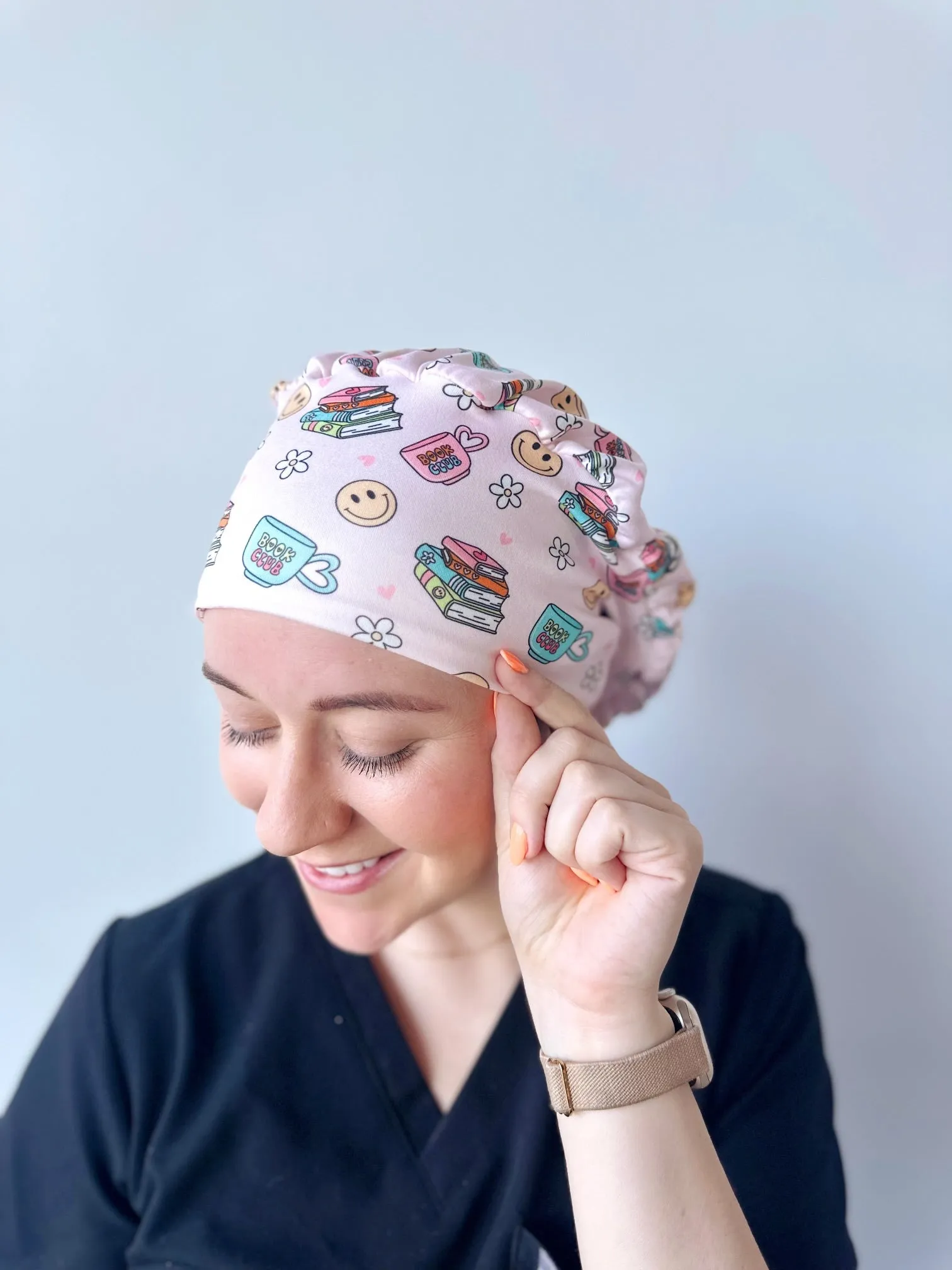 DuoStyle Scrub Hat - Book Club