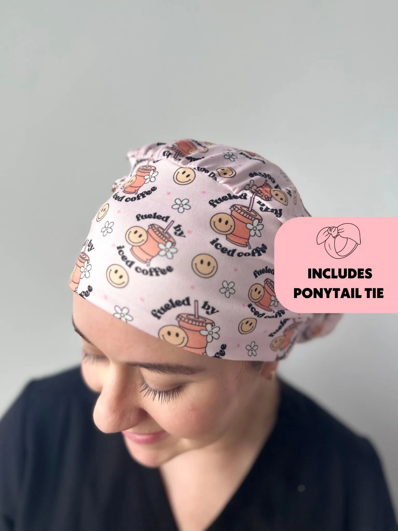 DuoStyle Scrub Hat - Fueled By Iced Coffee