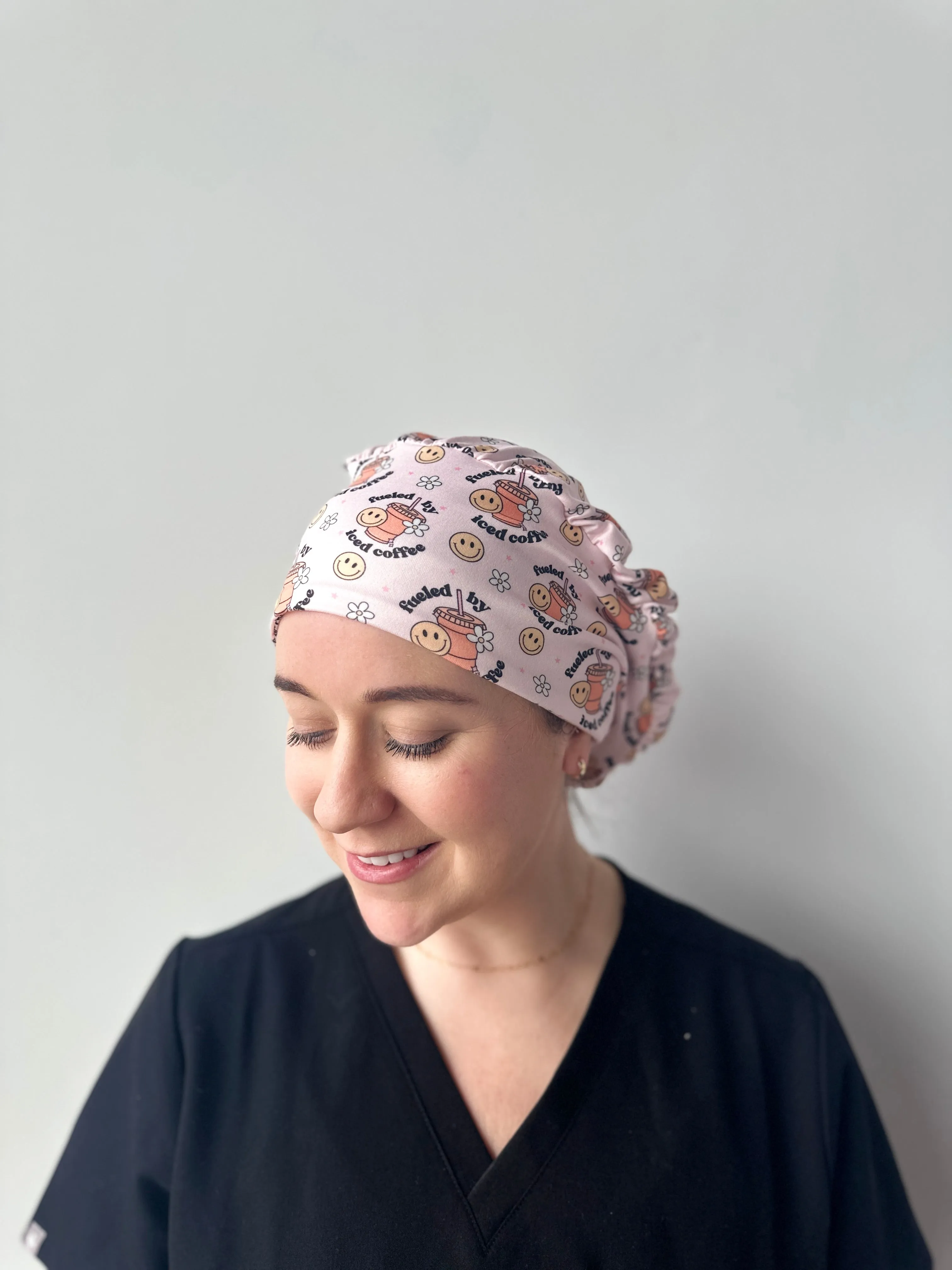 DuoStyle Scrub Hat - Fueled By Iced Coffee