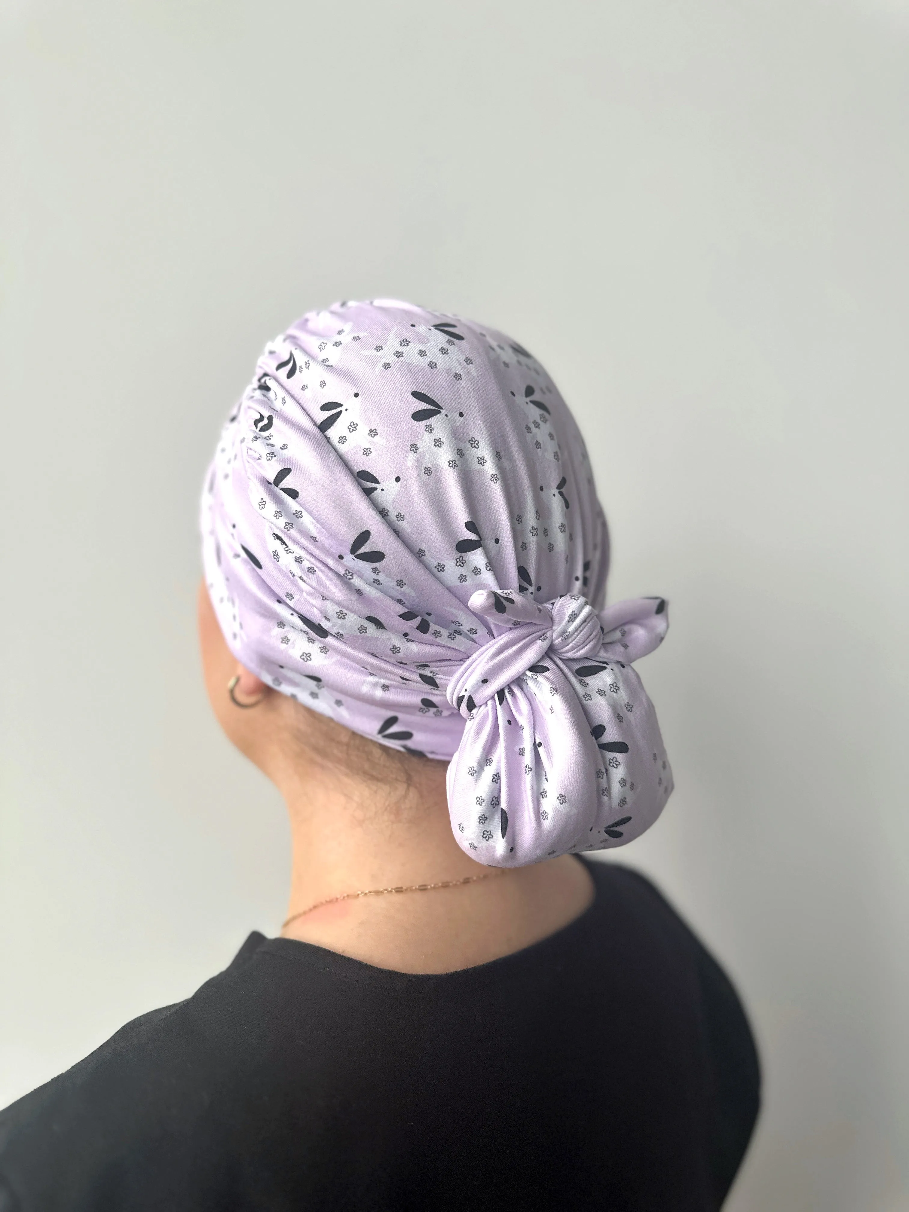 DuoStyle Scrub Hat - Lavender Dogs