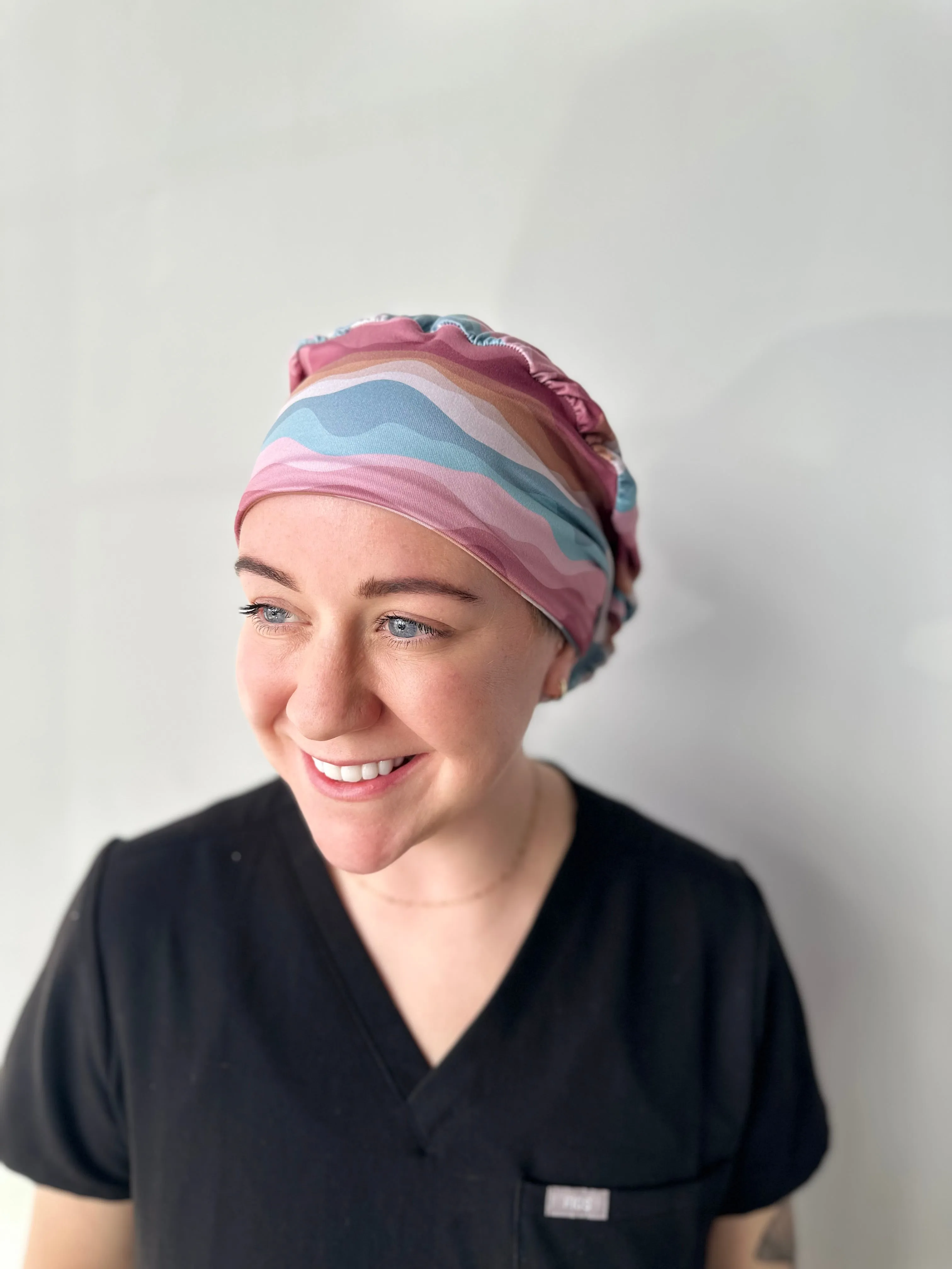 DuoStyle Scrub Hat - Sedona Waves