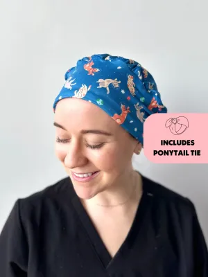 DuoStyle Scrub Hat - Space Kitties