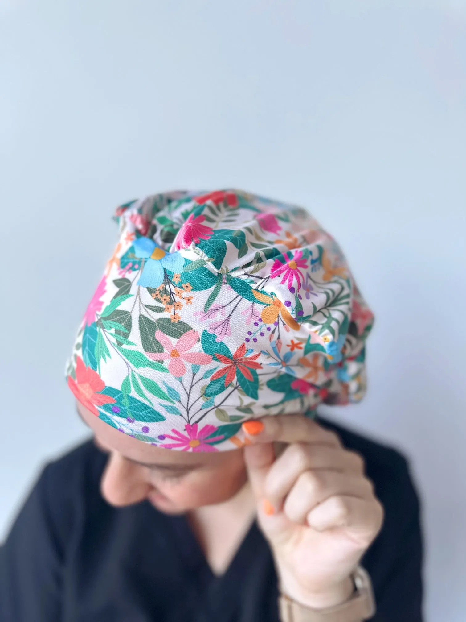 DuoStyle Scrub Hat - Wildflowers