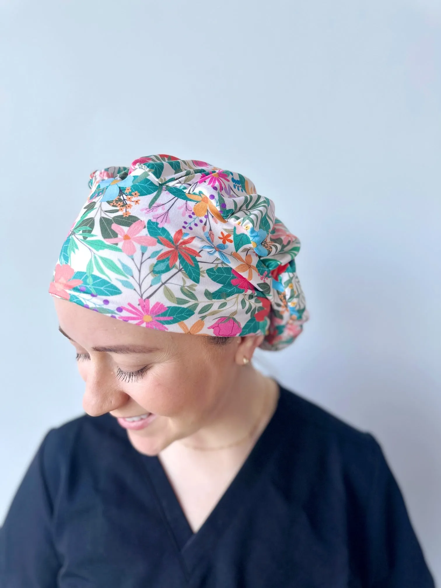 DuoStyle Scrub Hat - Wildflowers