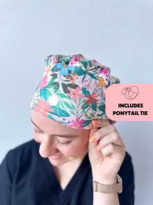 DuoStyle Scrub Hat - Wildflowers