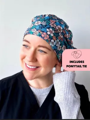 DuoStyle Scrub Hat - Winter Bloom