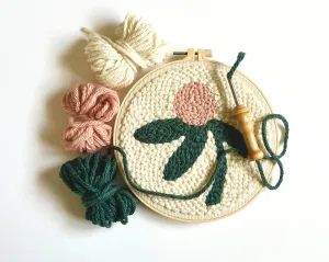 Easy Beginner Punch Needle Kit - Floral Kit 3 Ways