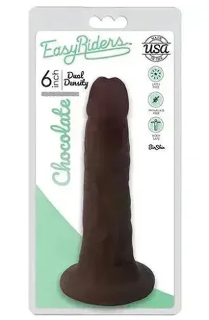 Easy Riders 6" Slim Bioskin Dong Chocolate