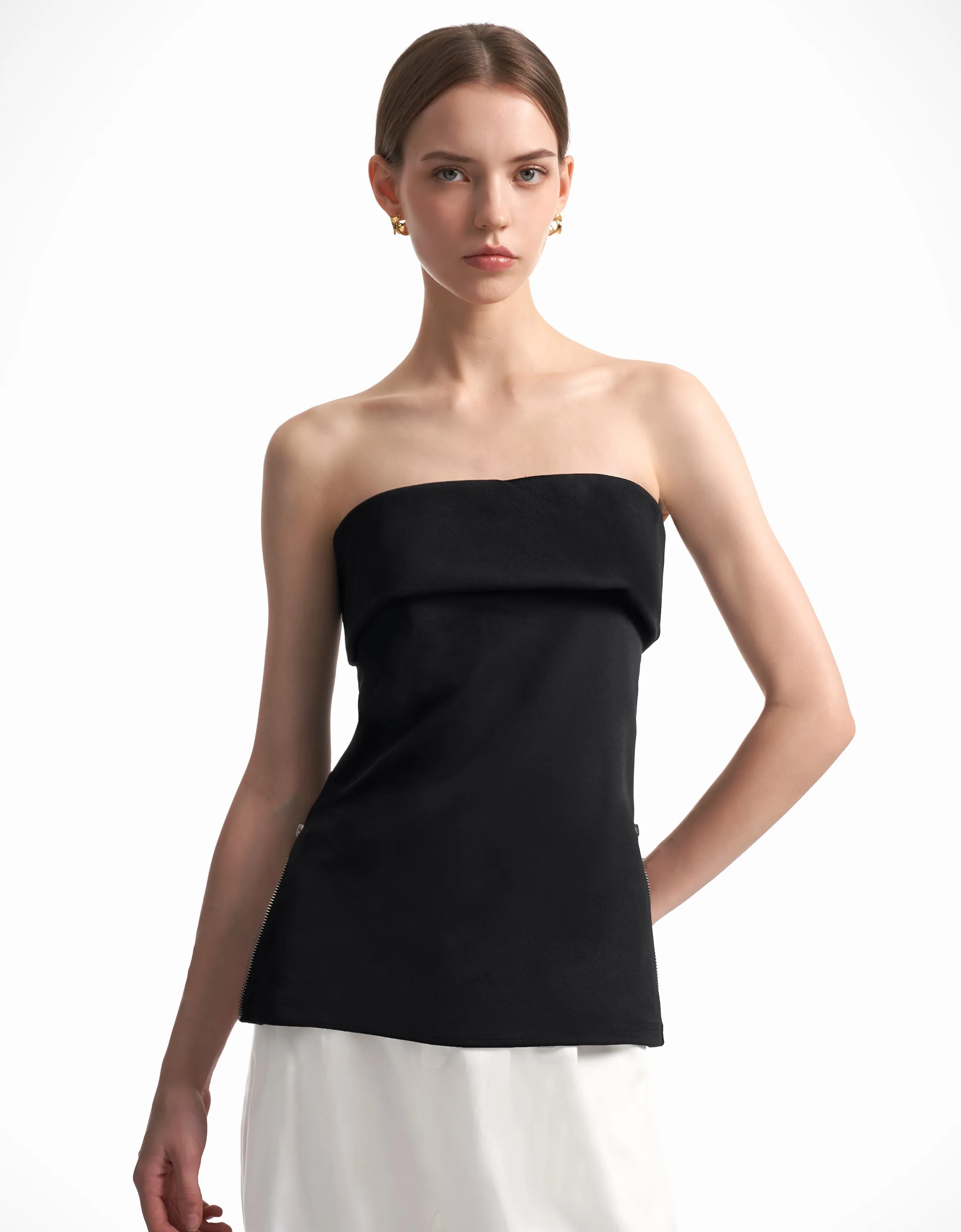 Elisa – Strapless Women’s Side-Zip Top