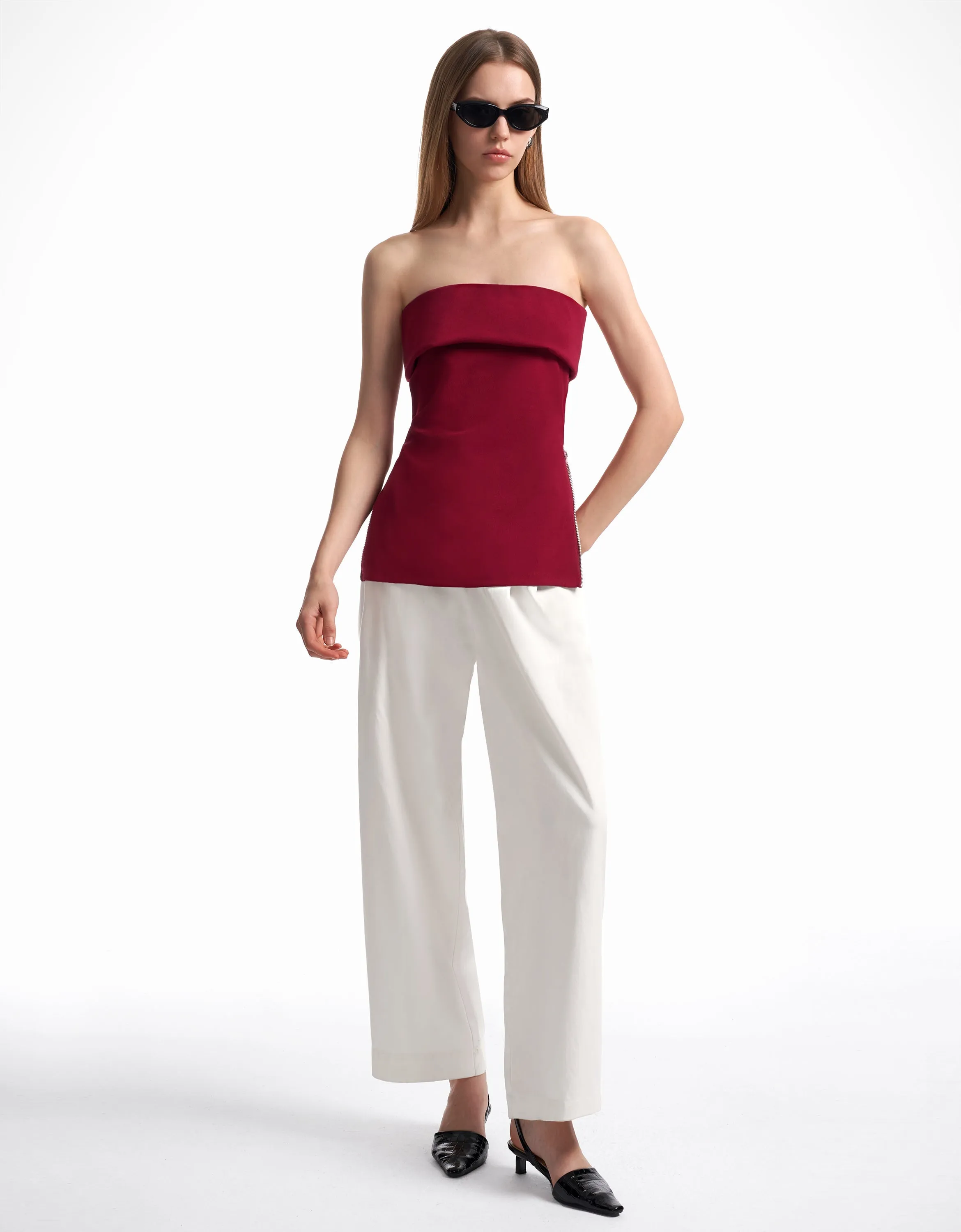Elisa – Strapless Women’s Side-Zip Top