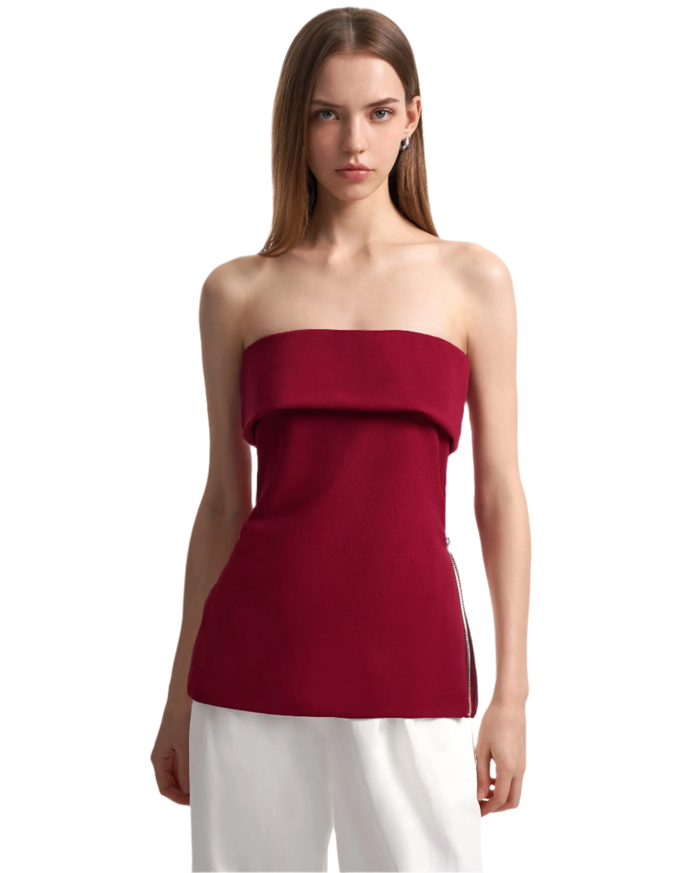 Elisa – Strapless Women’s Side-Zip Top