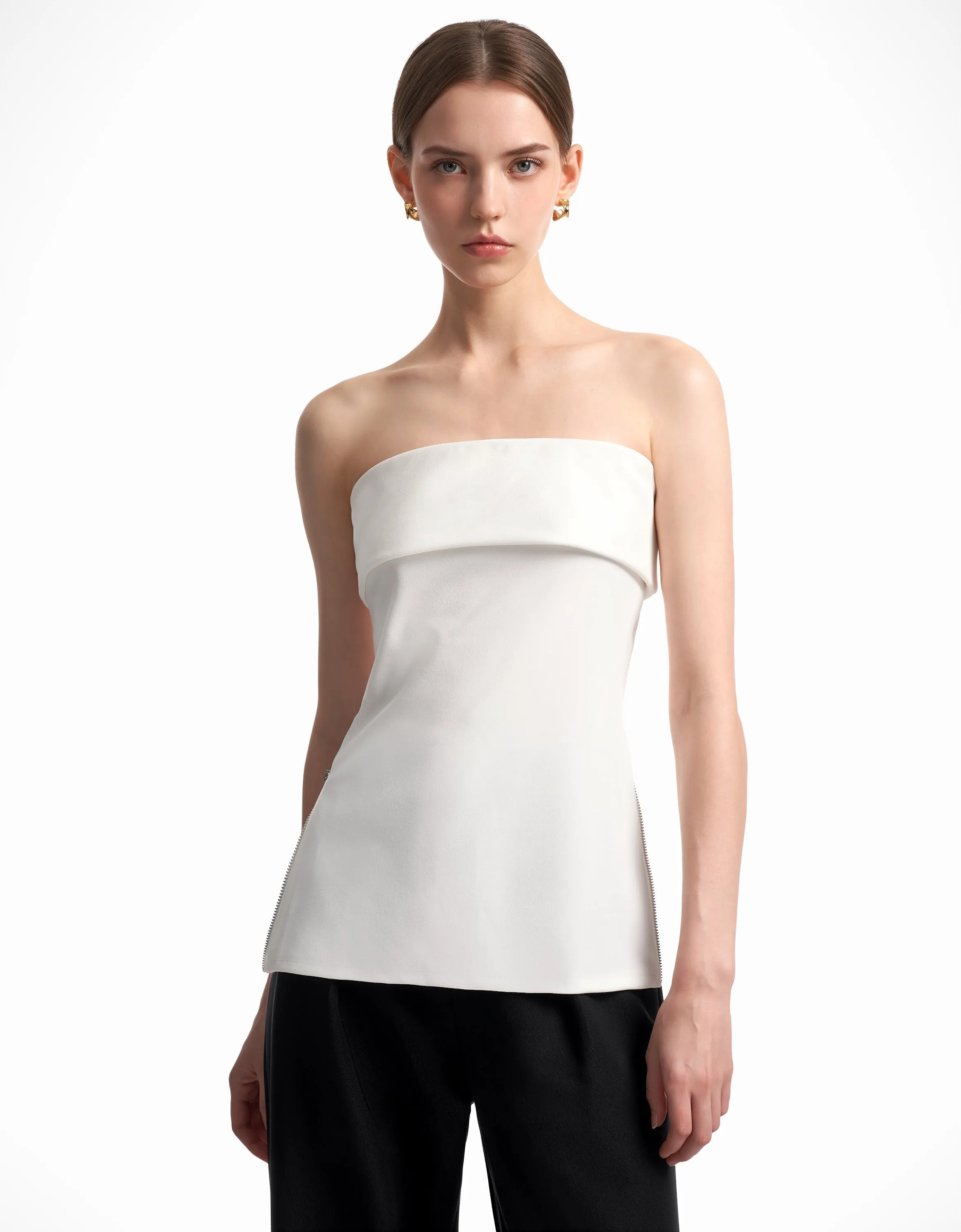 Elisa – Strapless Women’s Side-Zip Top