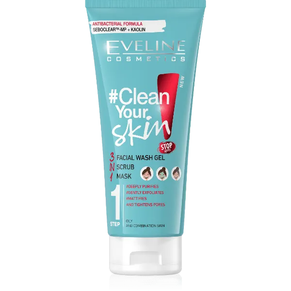 Eveline Clean Your Skin Facial Mask Gel Step1 200ml
