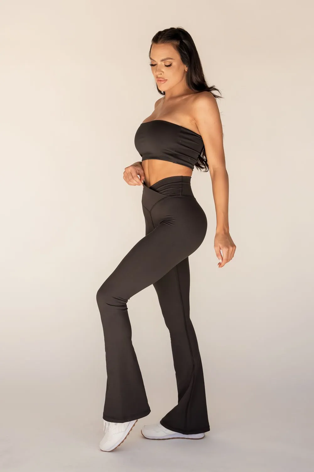 Everyday Bandeau Crop Top - Black