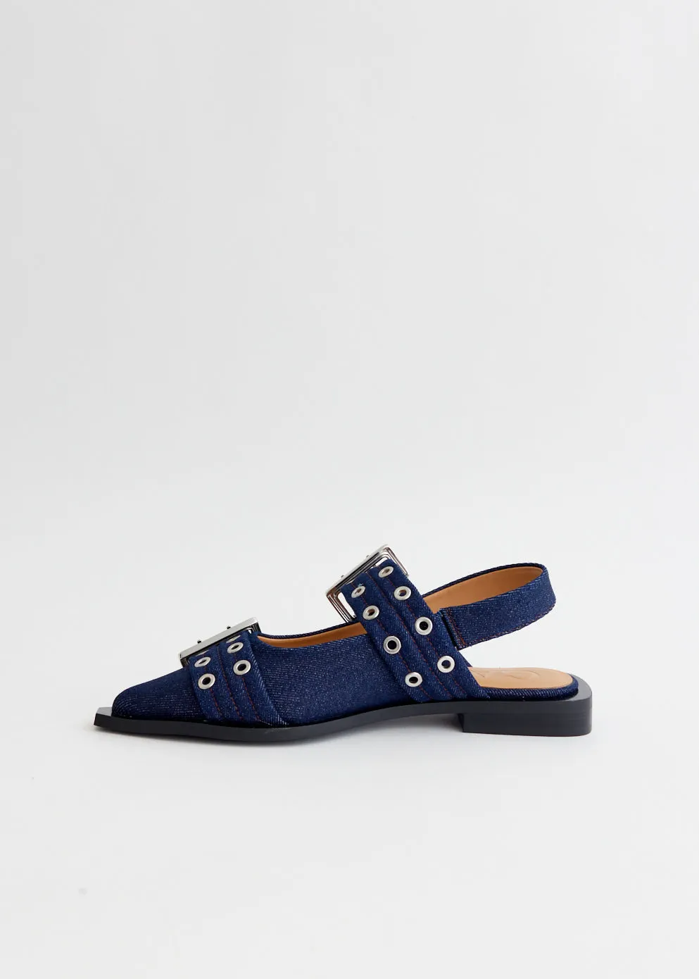 Feminine Buckle Ballerinas
