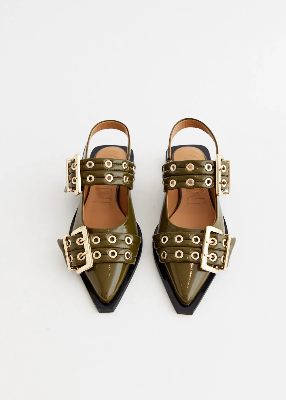 Feminine Buckle Ballerinas