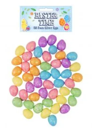 Foam Glitter Eggs