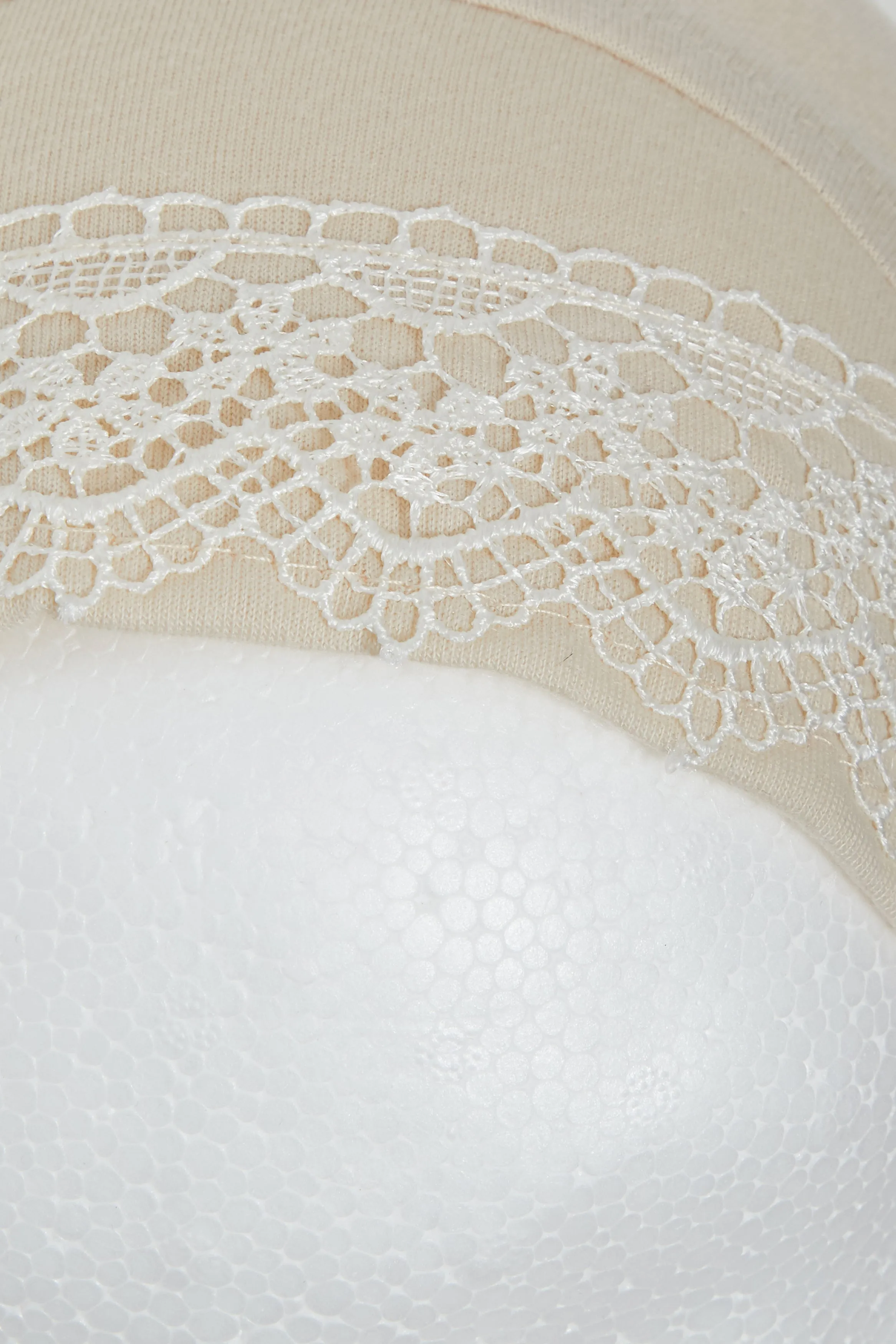 Girls Cream Lace Hijab