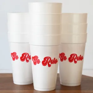 Go Rebs Foam Cups