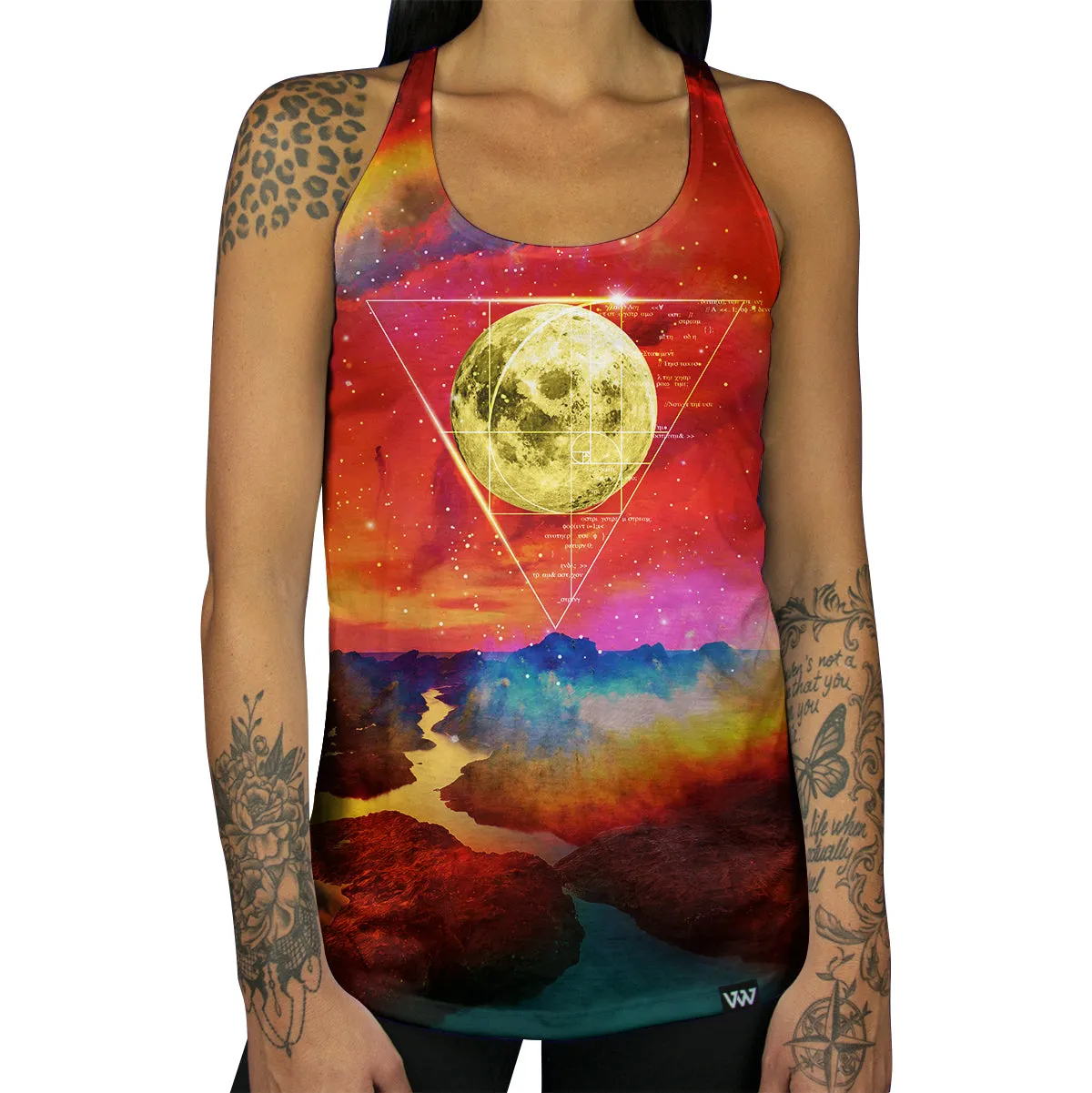 Golden Ratio Moon Racerback Tank