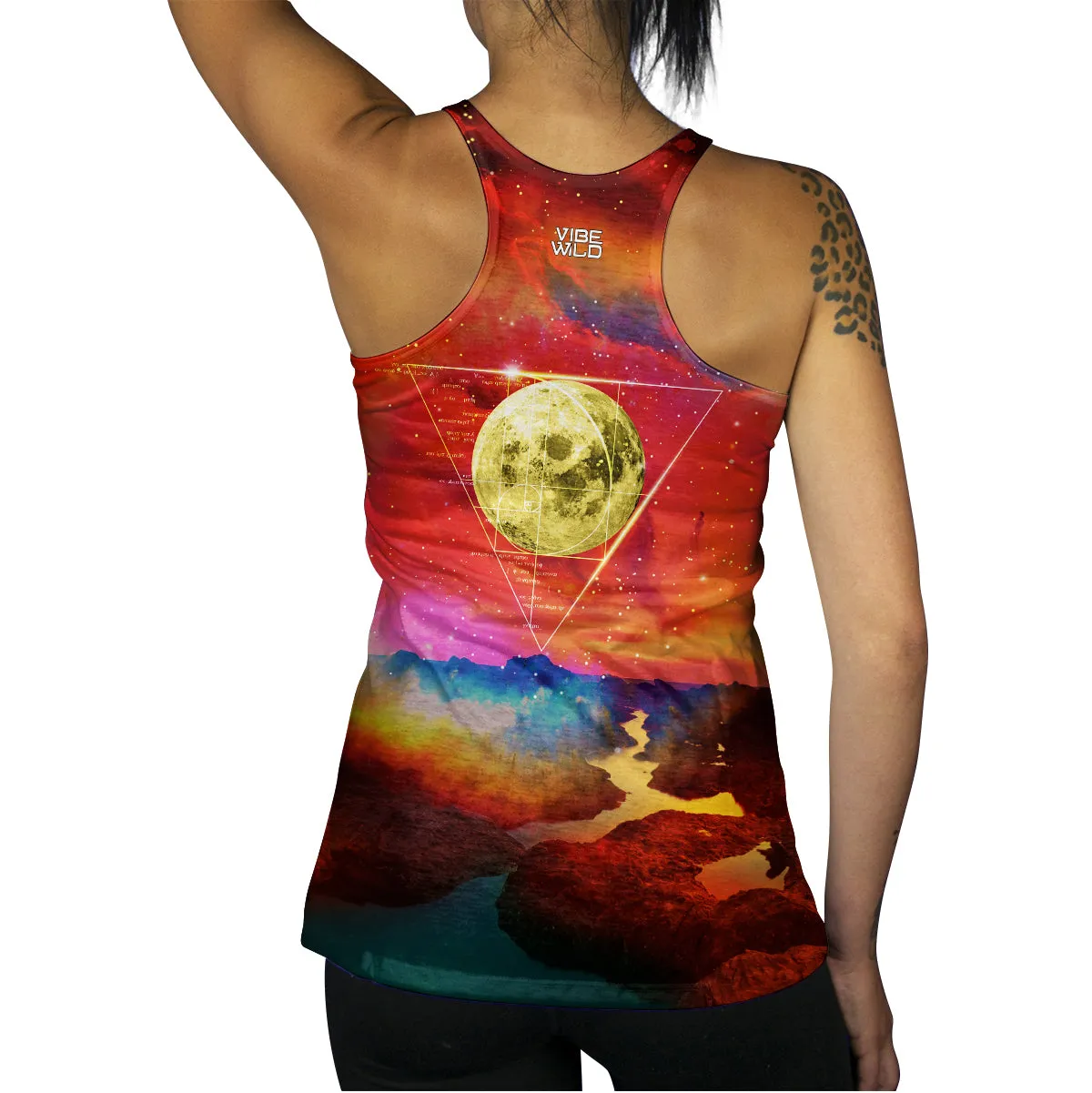 Golden Ratio Moon Racerback Tank
