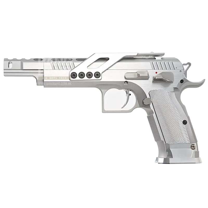Gunsmith Bros GB01 TF Aluminum Open GBB Pistol - Silver
