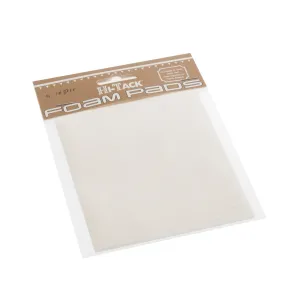 Hi Tack 1mm Foam Pads 3 x 3mm Square - White