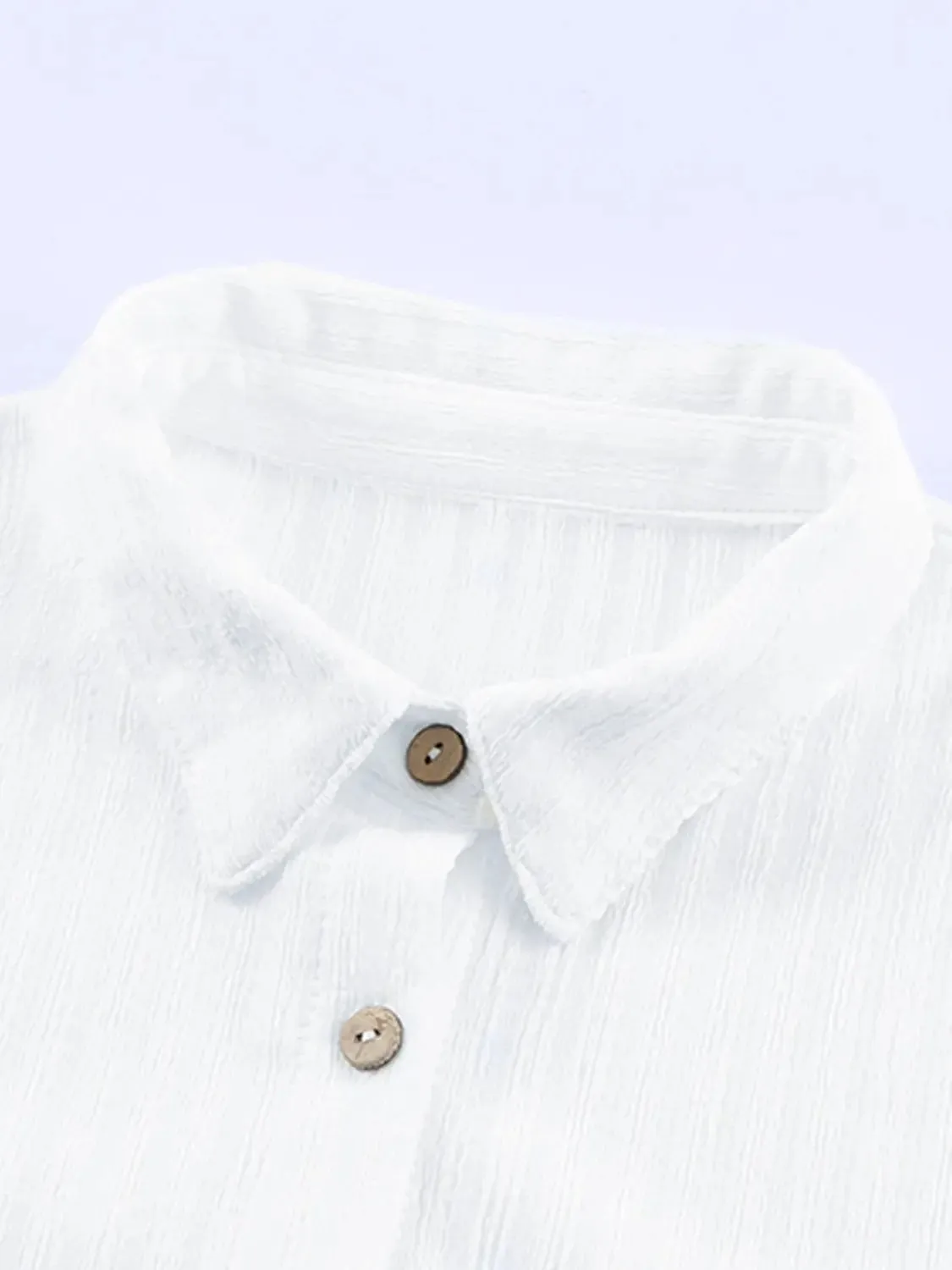 'Irene' Button Up Collared Neck Slit Shirt Dress