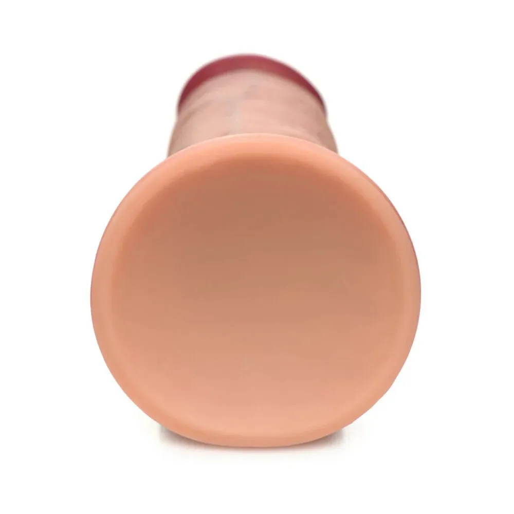Jock Dual Density Silicone Thick 7 Inch Dildo with Suction Cup - Vanilla
