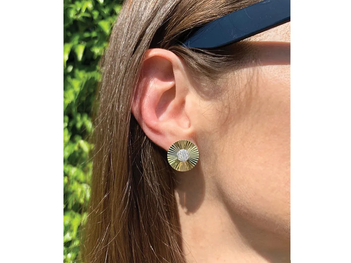 Large Aura Stud Earrings