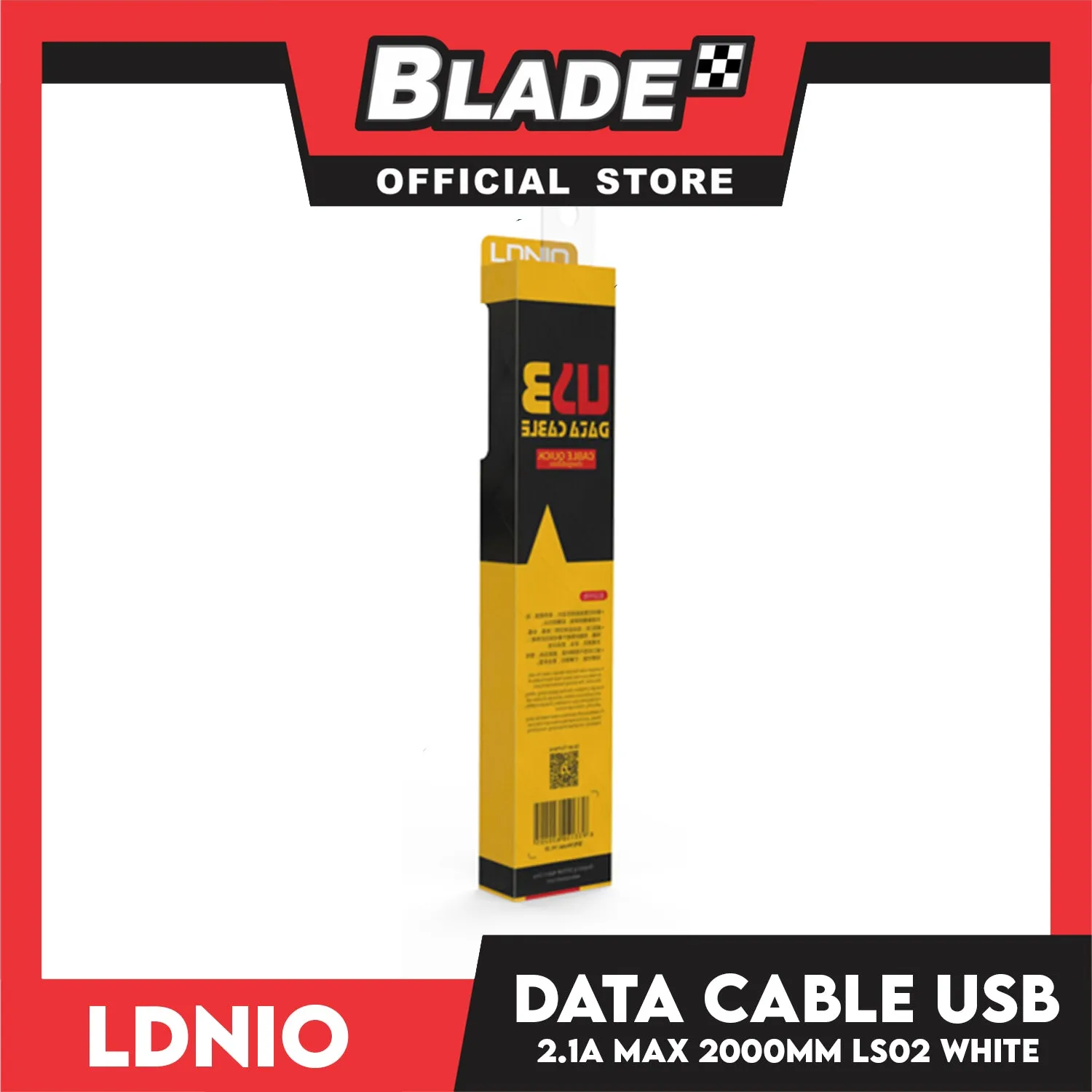 Ldnio Data Cable 2.1A Micro-USB 2000mm LS02 (White) for iPhone (5,5c,5s,6,6 ,6s,6s,7,7 ,8,X,XR,XS MAX,11), iPa, iPad Mini 1-4, iPad Air and iPad 4