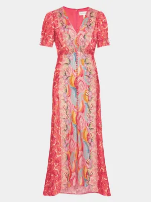 Lea Long Dress in Traceri Mosaic