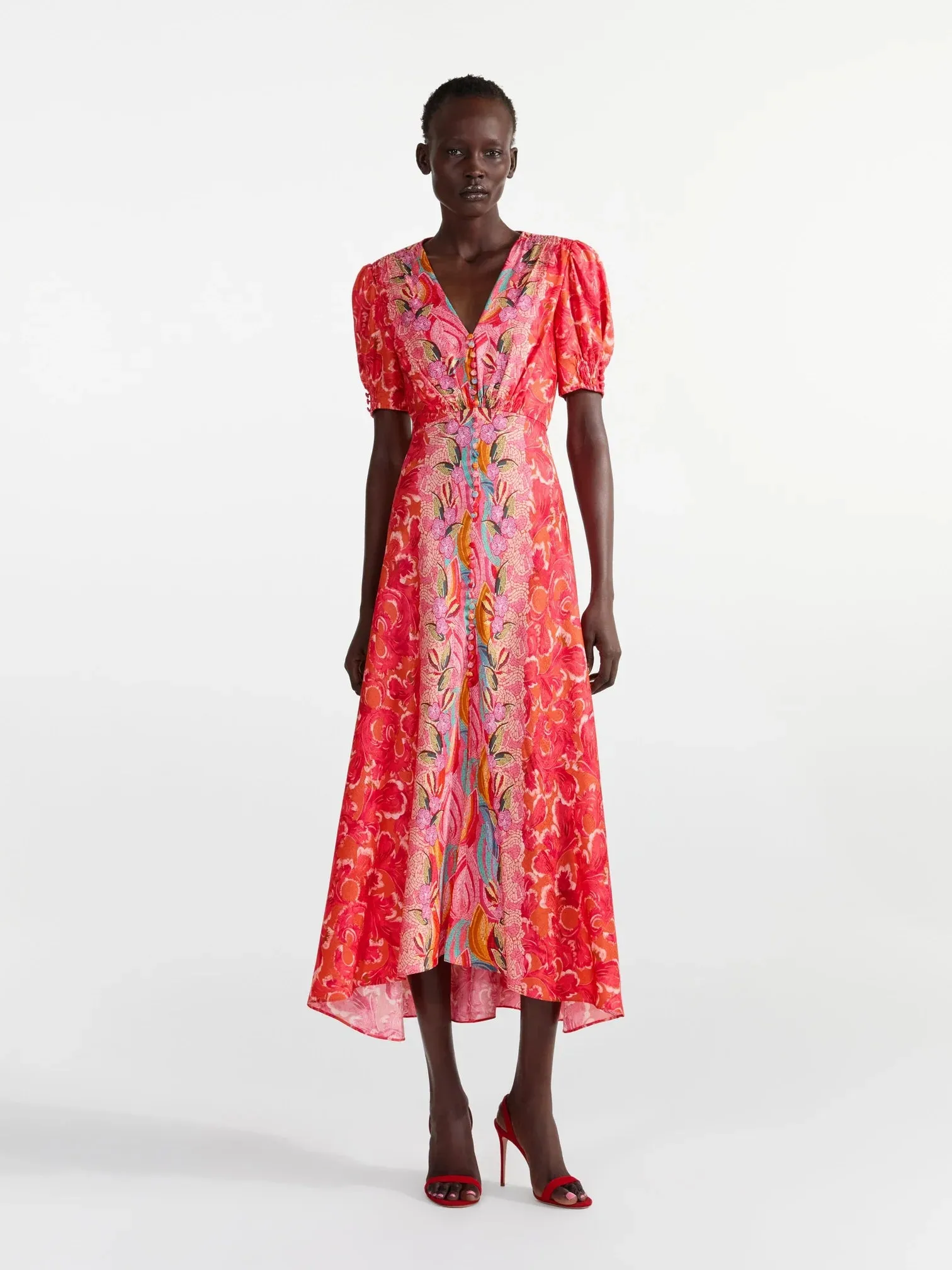 Lea Long Dress in Traceri Mosaic