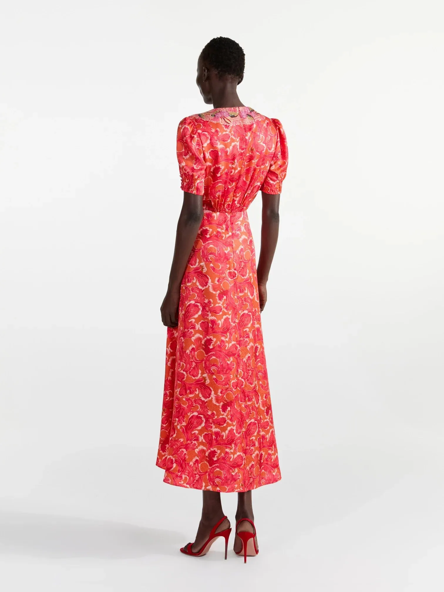 Lea Long Dress in Traceri Mosaic