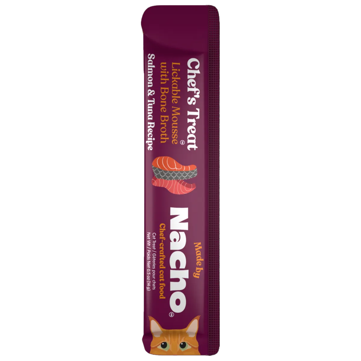 Made By Nacho Lickable Mousse with Bone Broth Salmon & Tuna Recipe Cat Treats