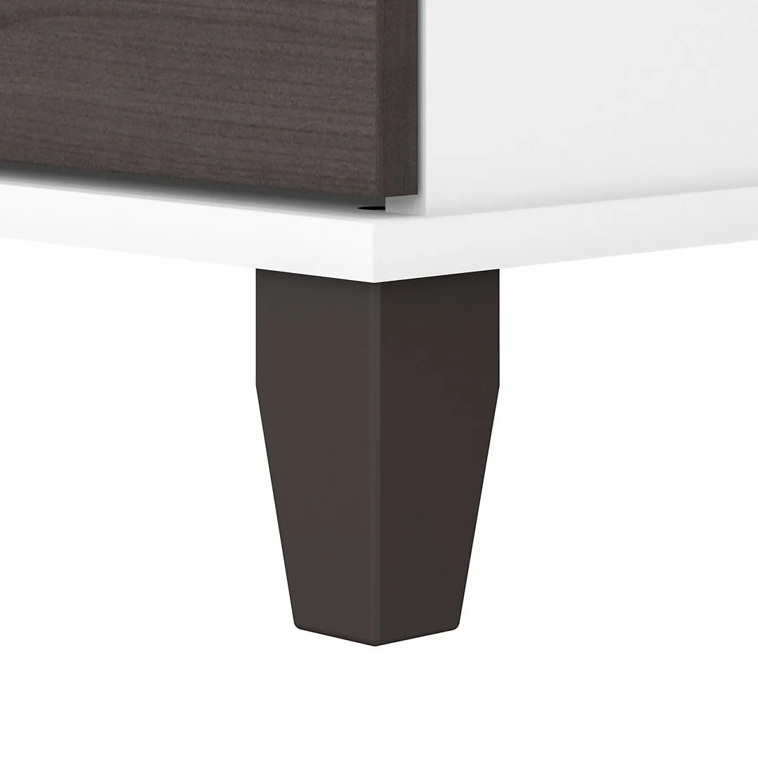 Magomed 2-Drawer Lateral Filing Cabinet Gracie Oaks Color: Storm Gray/White