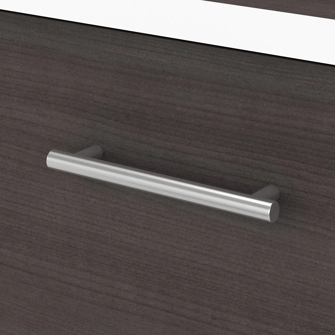 Magomed 2-Drawer Lateral Filing Cabinet Gracie Oaks Color: Storm Gray/White