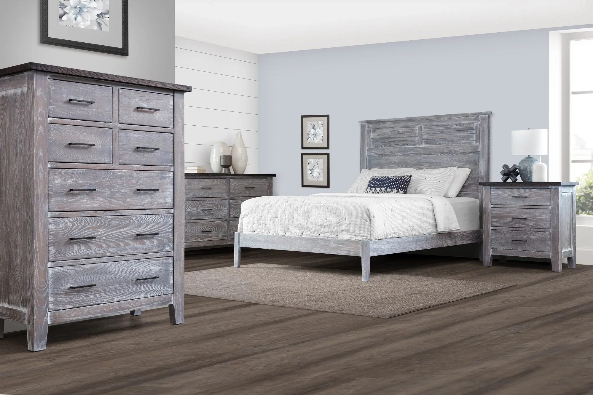 Manor - Solid Wood Panel Bed w/ Optional Underbed Storage