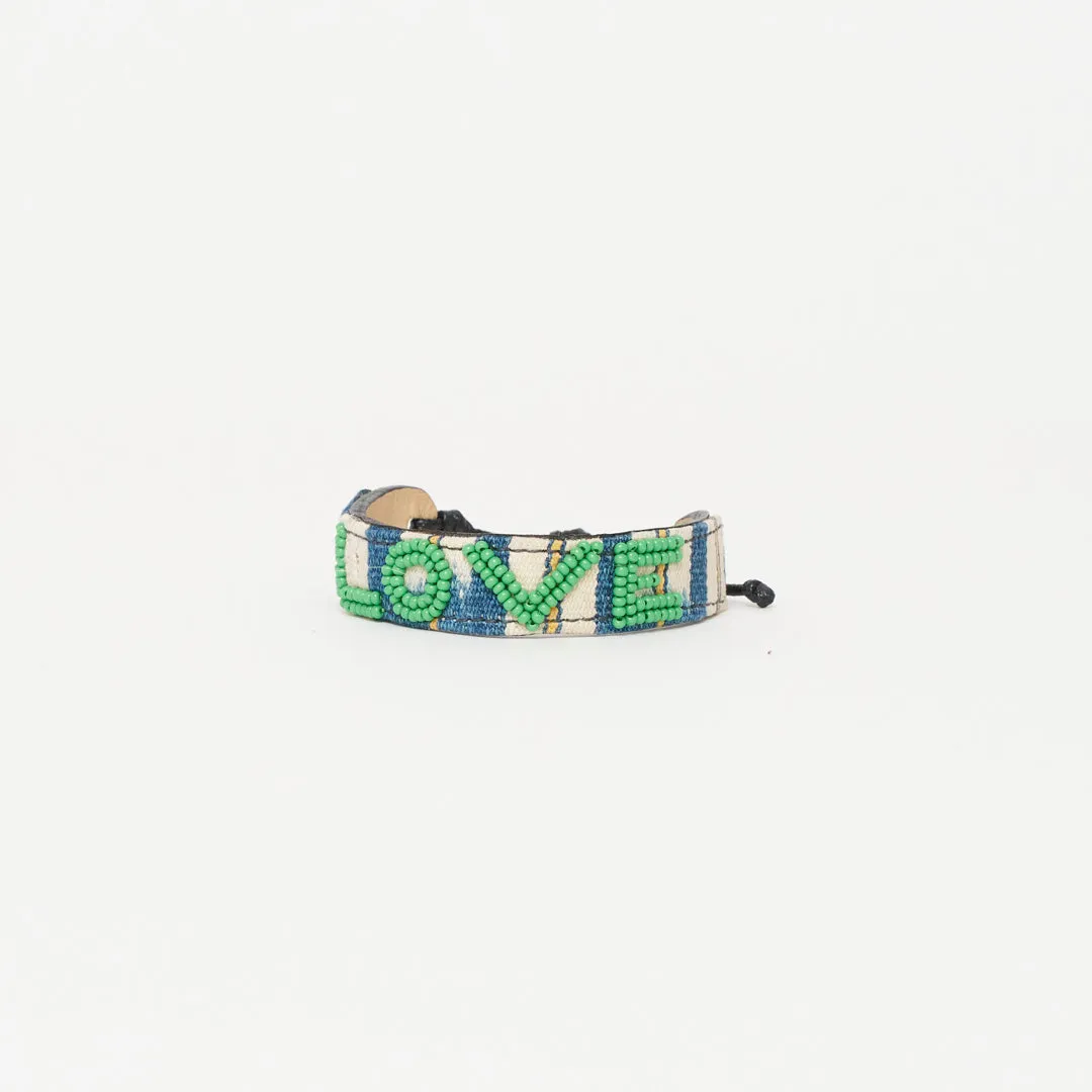 Mara Baule LOVE Bracelet - Apple Green