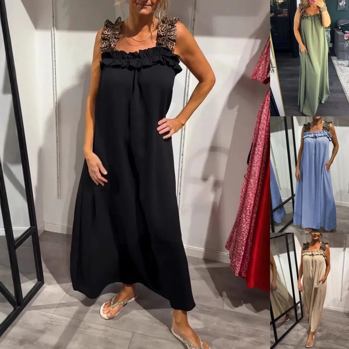 Maybel | Casual Sleeveless Maxi Dress with Pockets