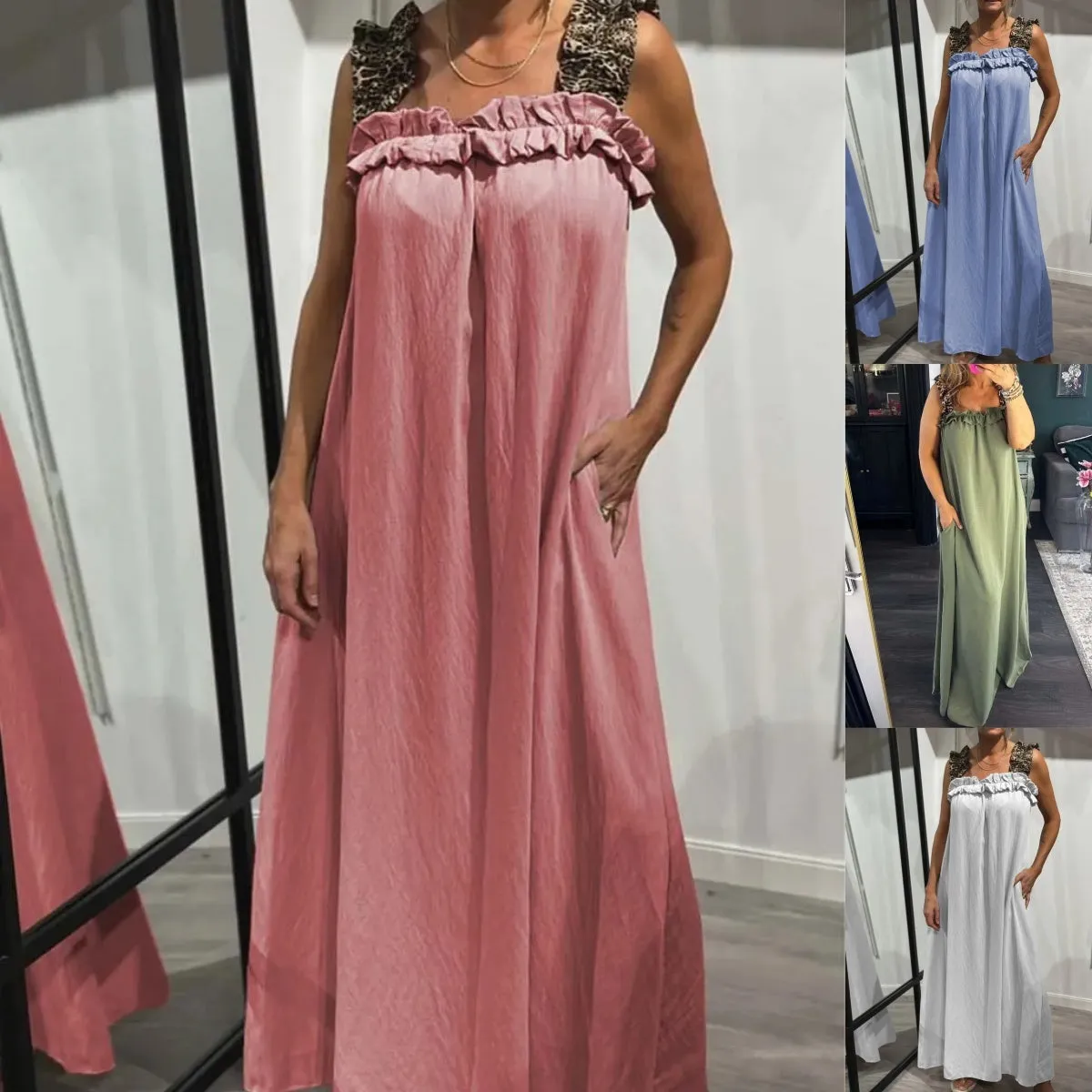 Maybel | Casual Sleeveless Maxi Dress with Pockets
