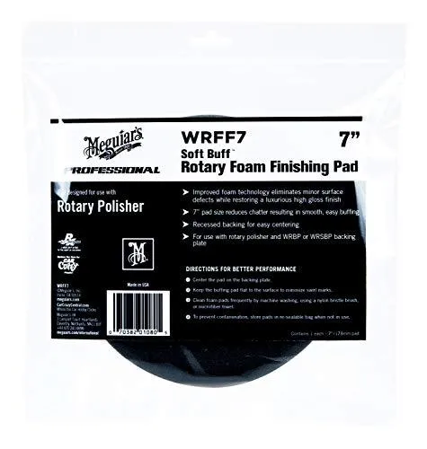Meguiar's® Soft Buff WRFF7 Rotary Foam Finishing Pad 7"